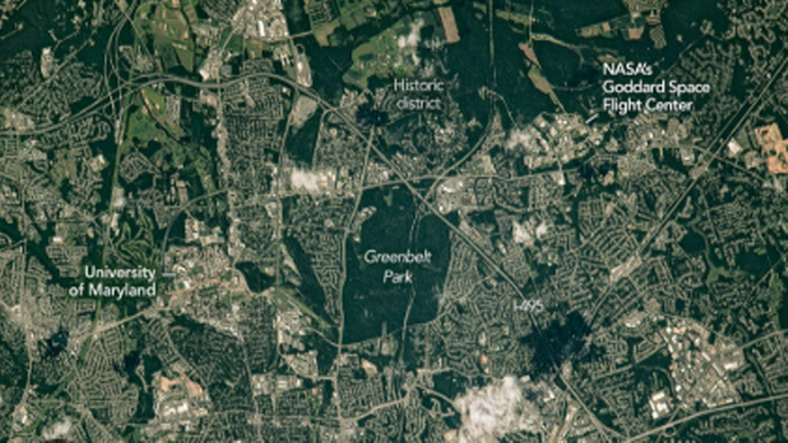 NASA’s Greenbelt Image Shows How Urban Growth and Green Space Share the Same Chain